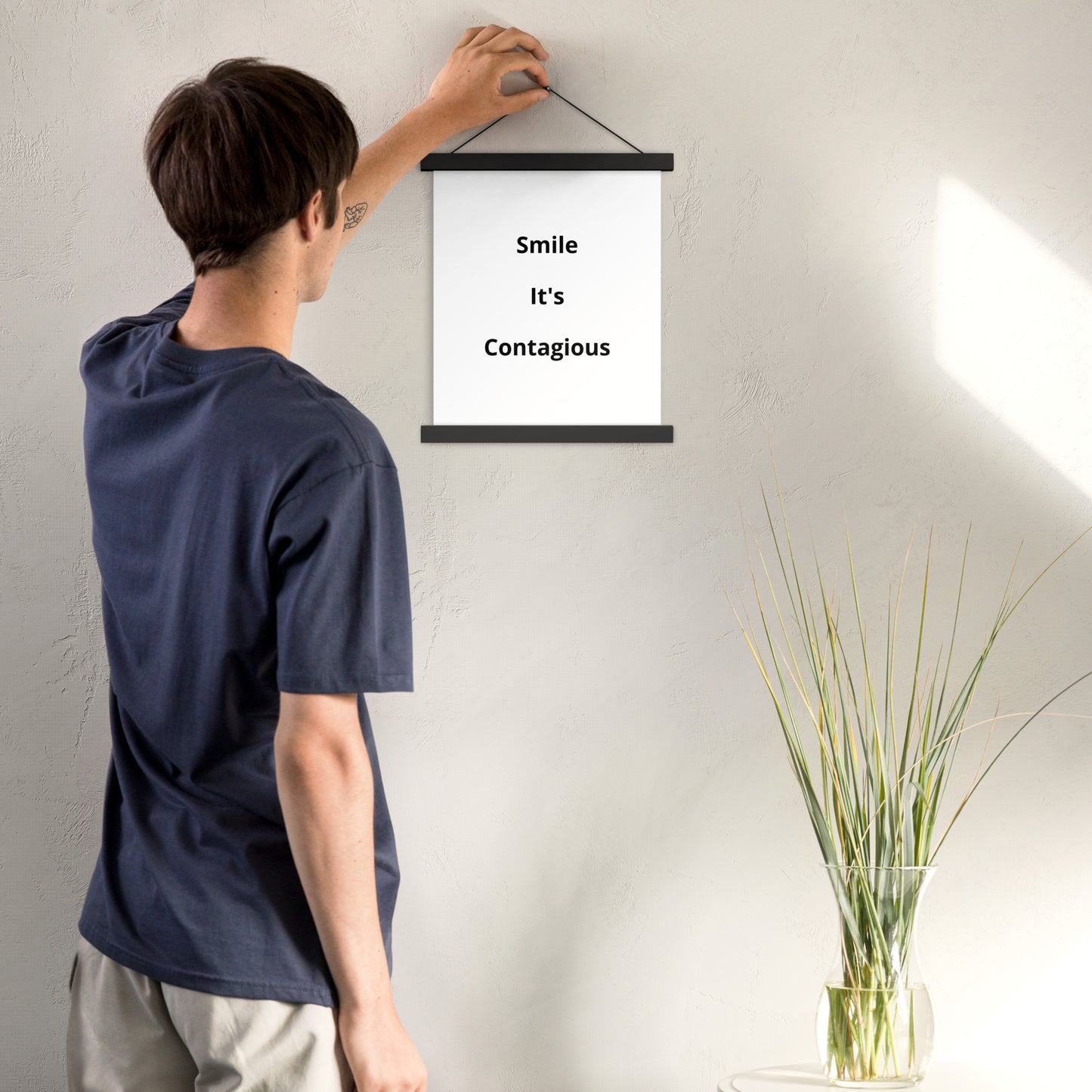 Poster with hangers