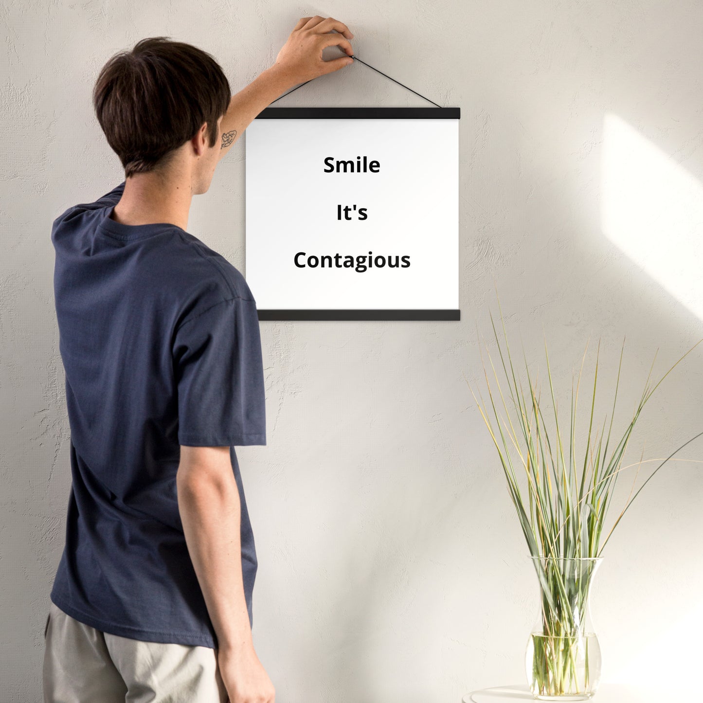Poster with hangers